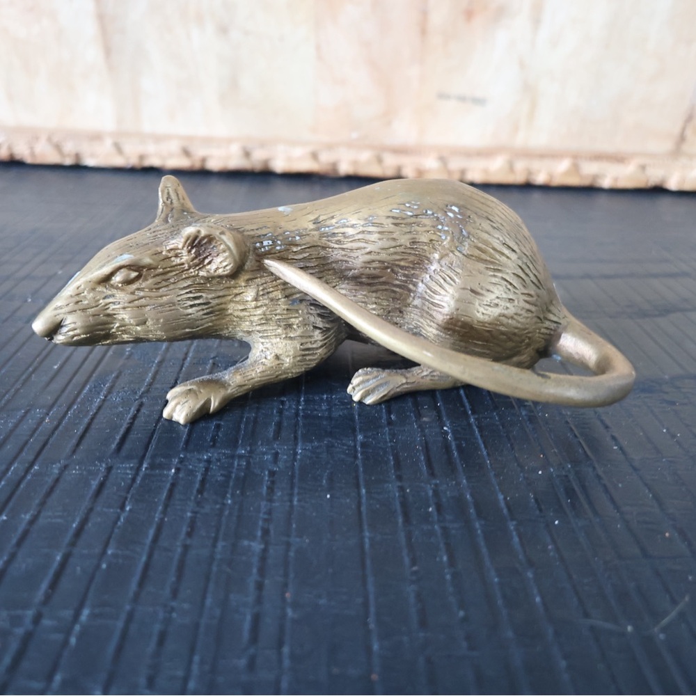 catbird nyc brass Rat Figurine